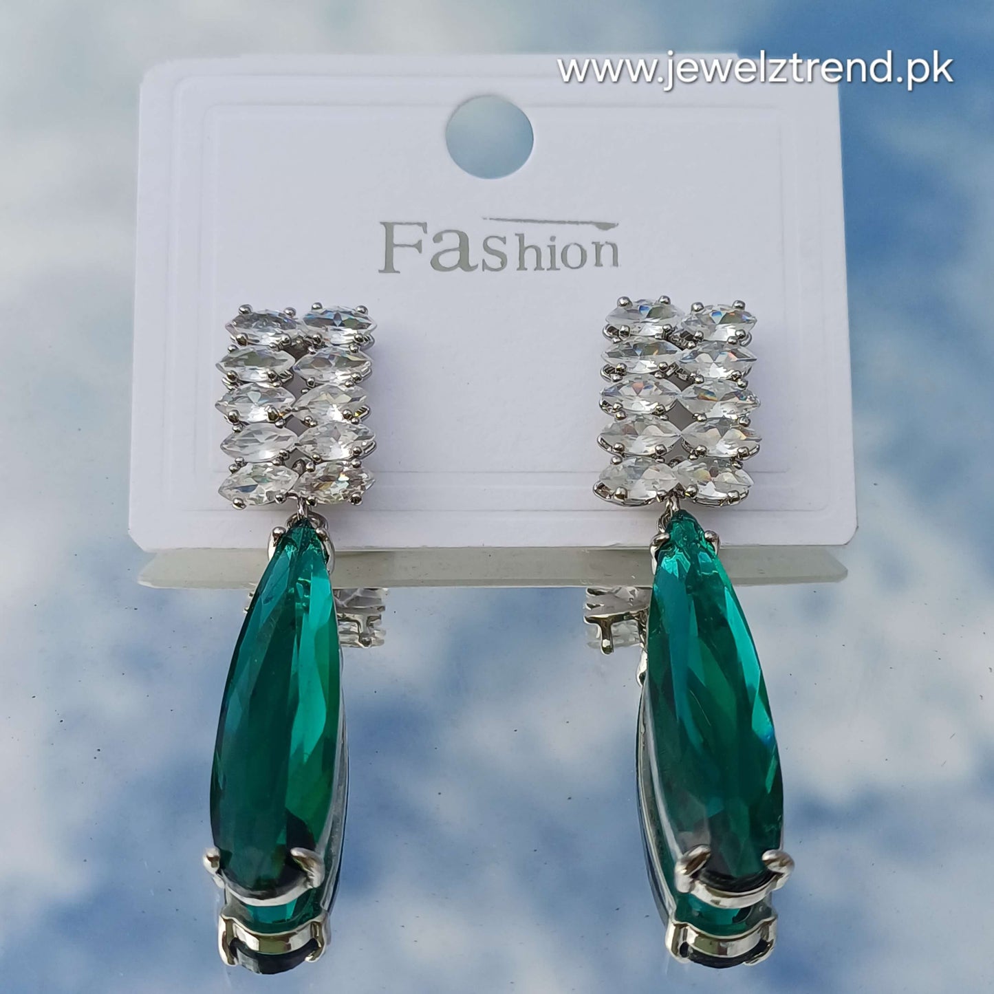Long Doublet Earrings rectangular top