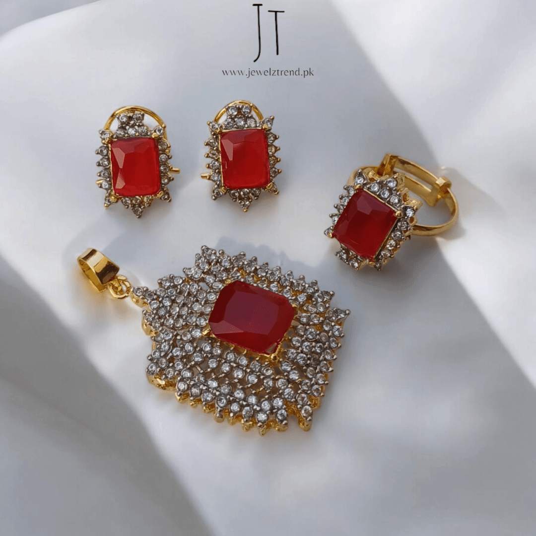 Luminous Grace Zirconia Locket Set