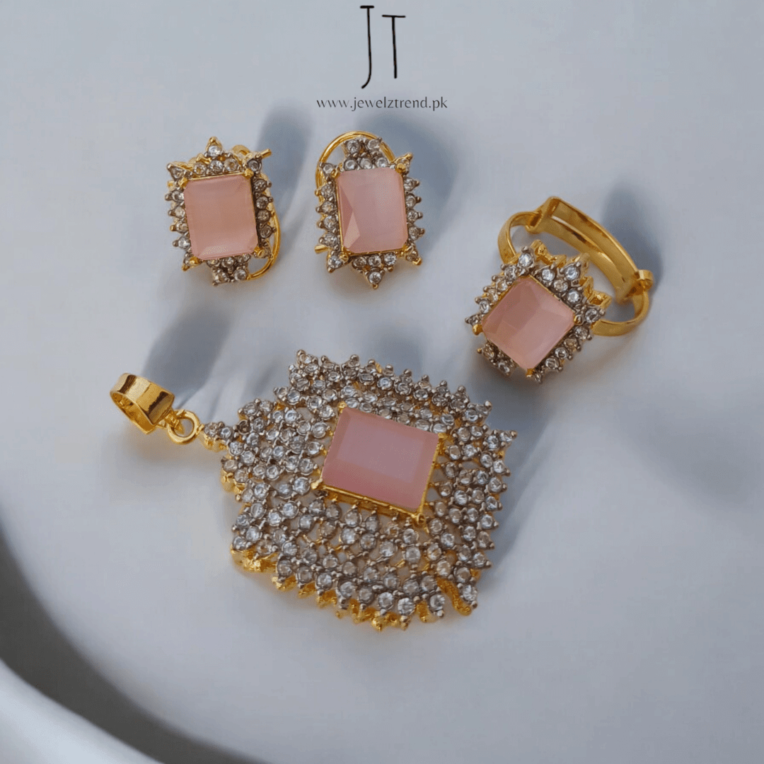 Luminous Grace Zirconia Locket Set