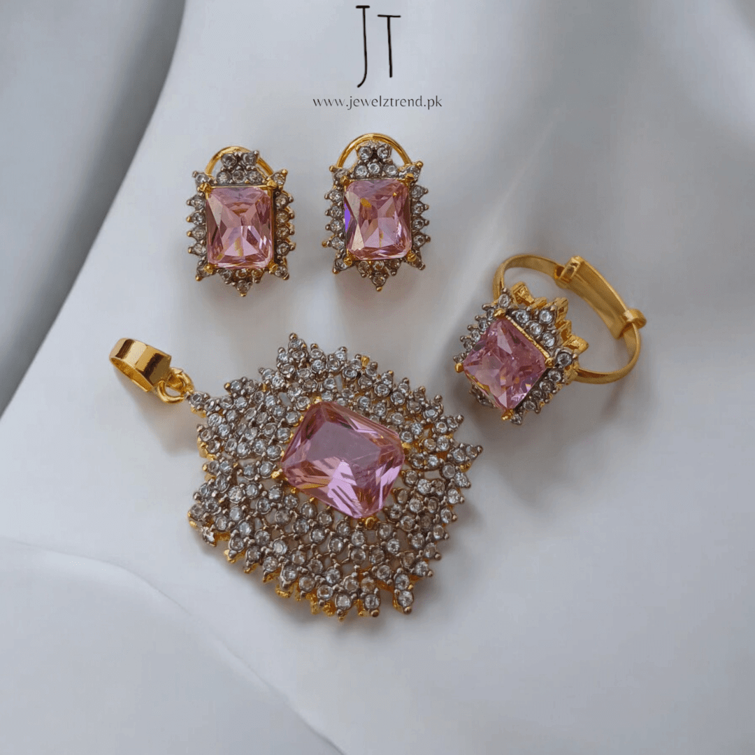 Luminous Grace Zirconia Locket Set