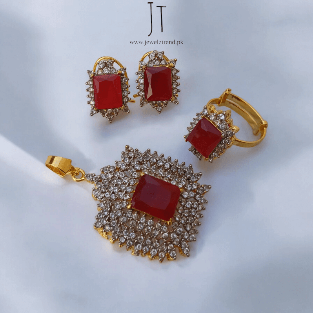 Luminous Grace Zirconia Locket Set