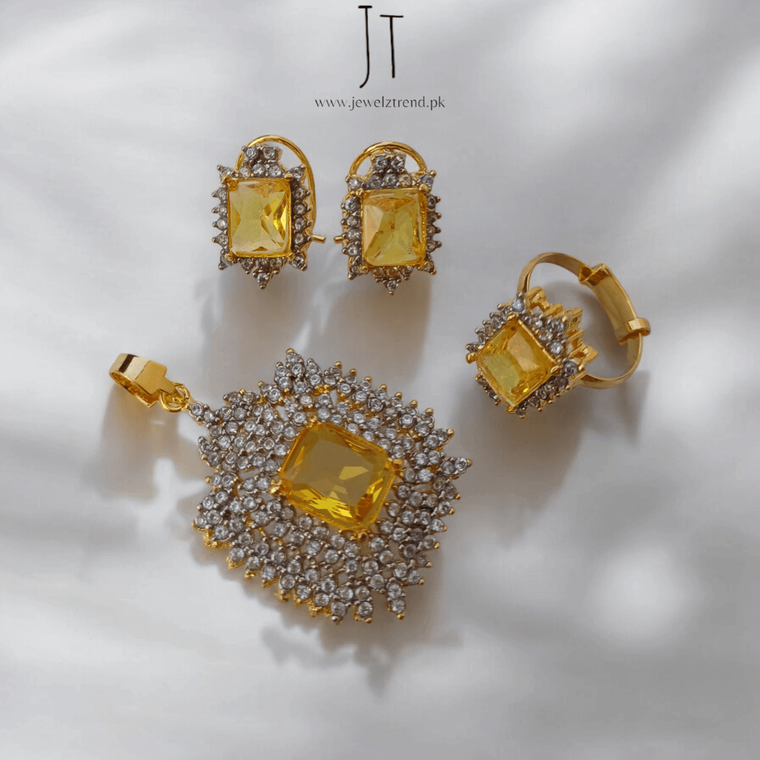 Luminous Grace Zirconia Locket Set