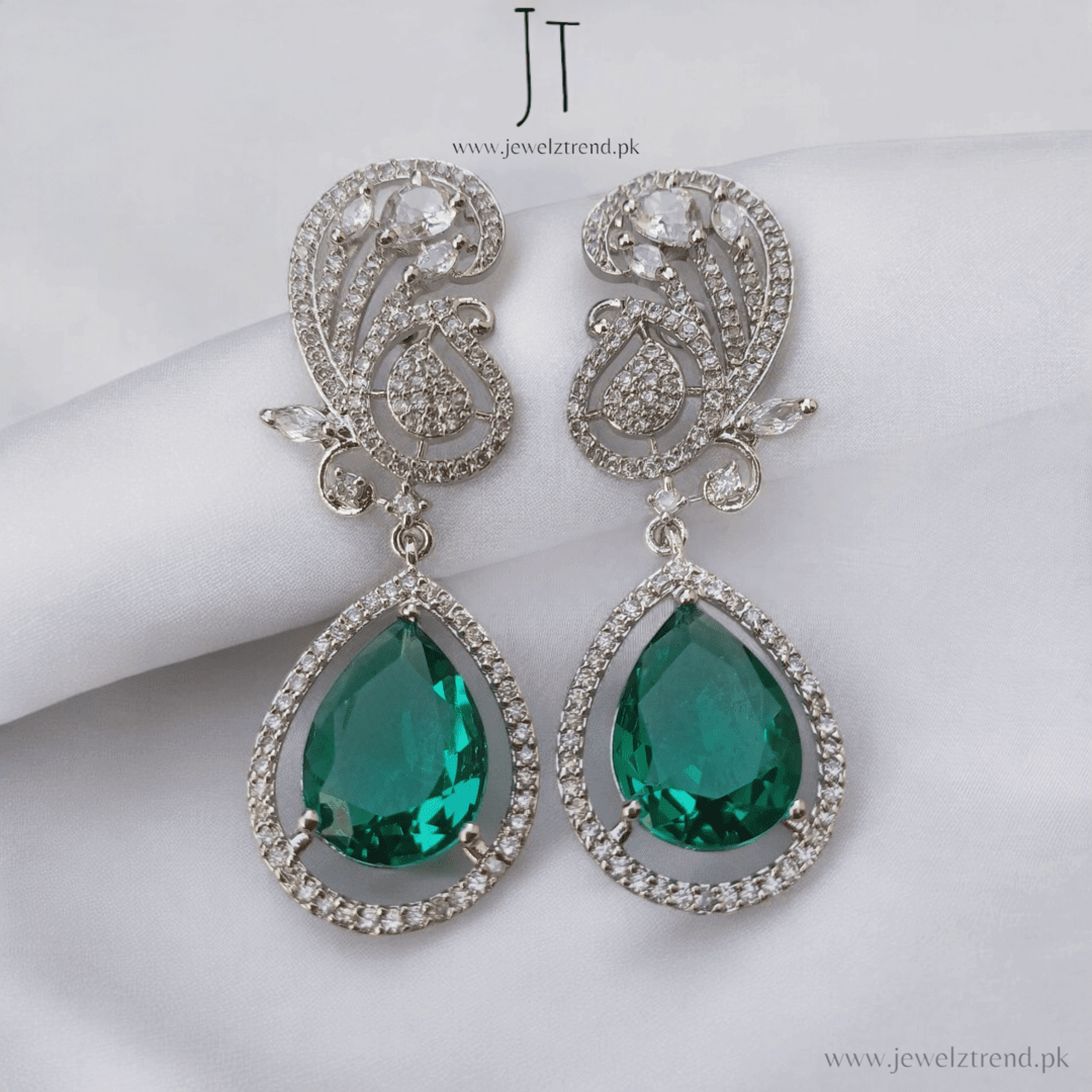 Elegance Dropped: Doublet Stone Earrings