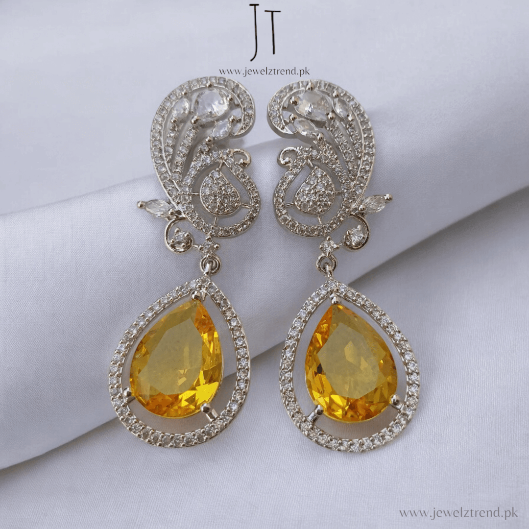 Elegance Dropped: Doublet Stone Earrings
