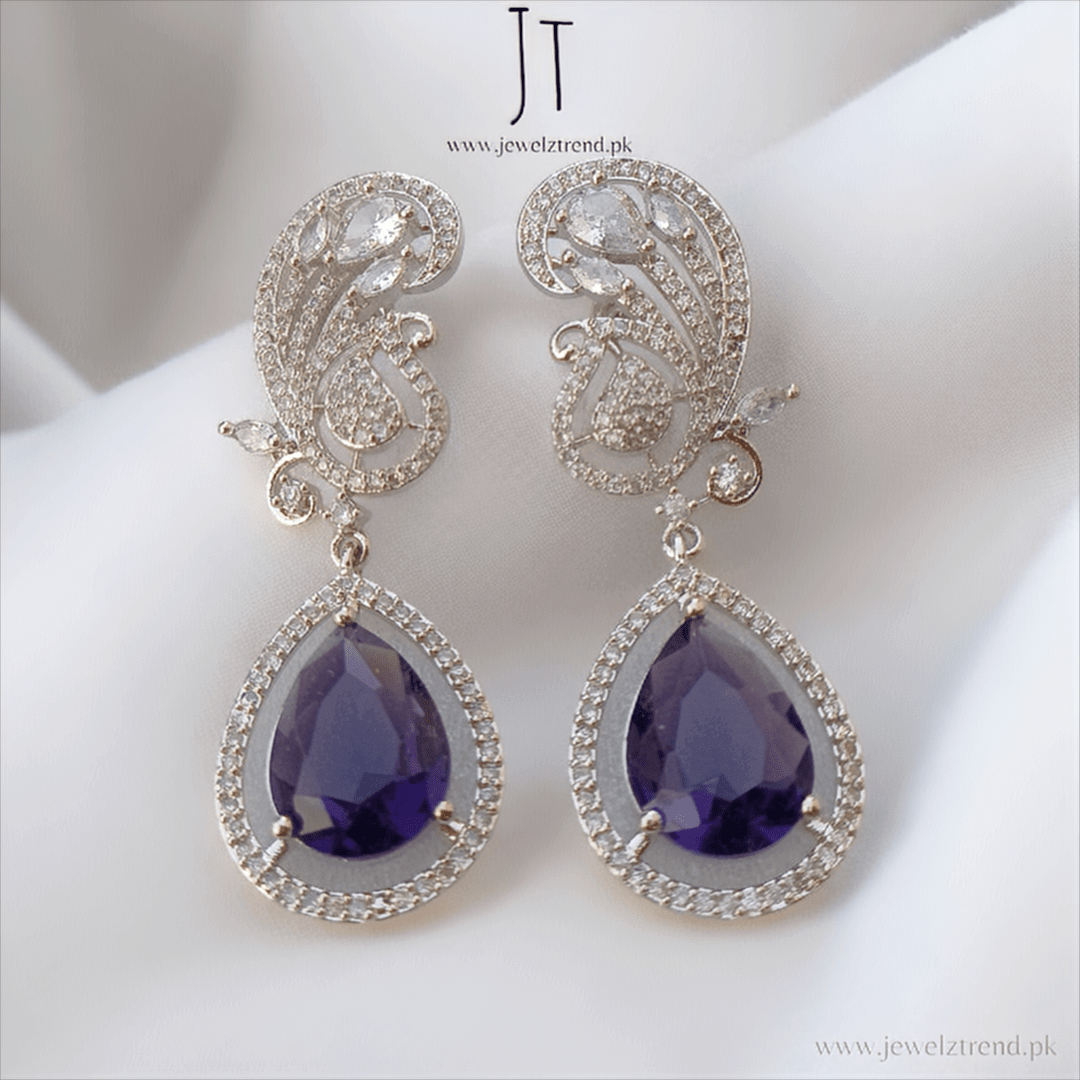 Elegance Dropped: Doublet Stone Earrings