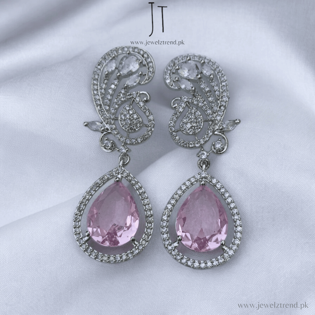 Elegance Dropped: Doublet Stone Earrings