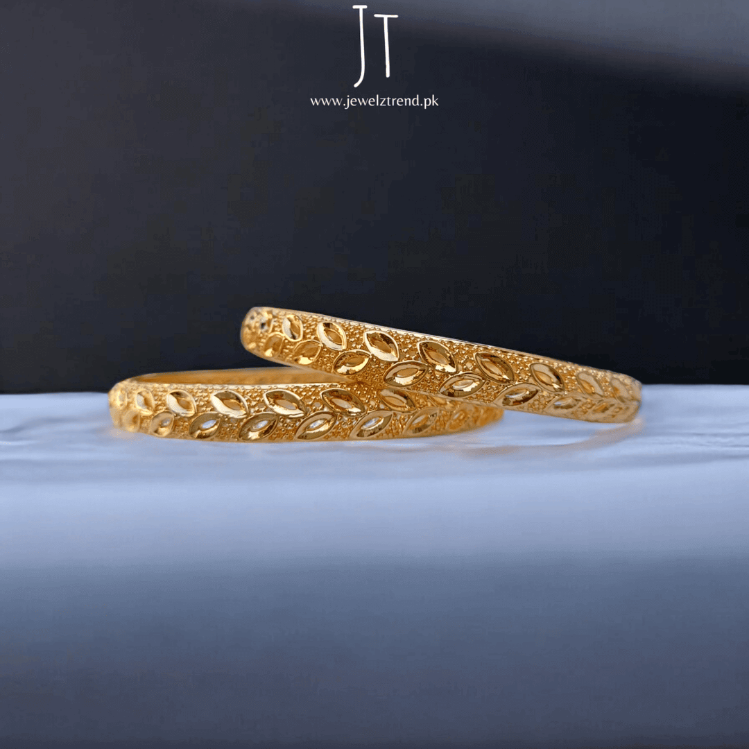Golden Leaves: Aesthetic Bangles