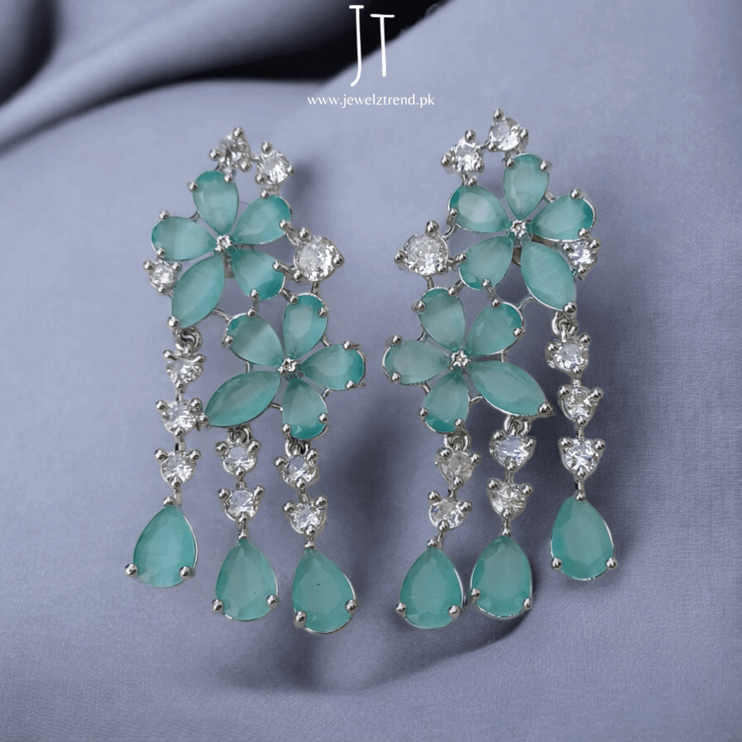 Blooming Elegance: Dangling Flower Earrings