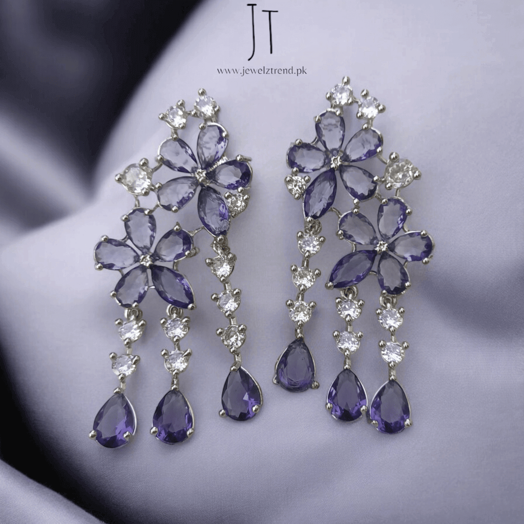 Blooming Elegance: Dangling Flower Earrings