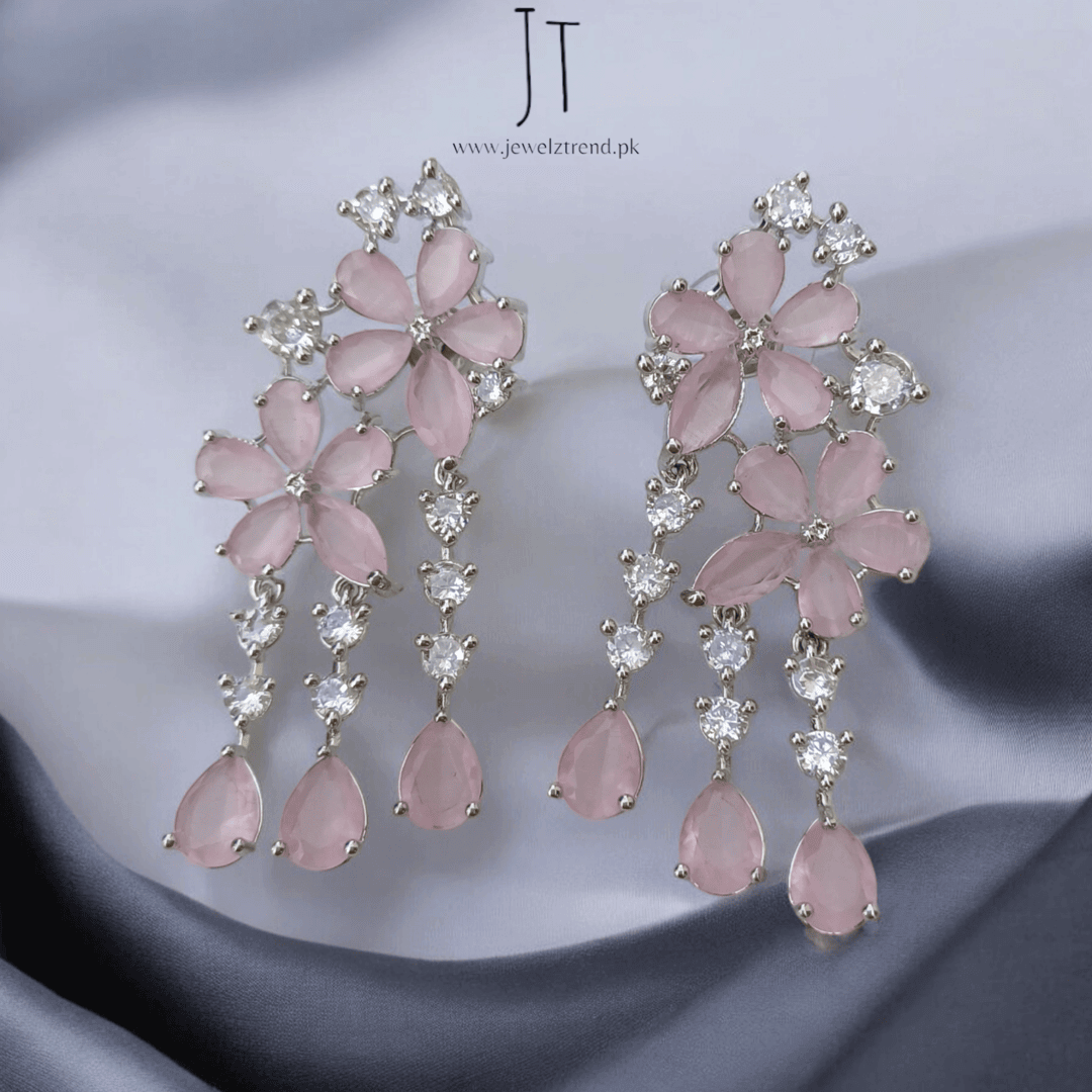 Blooming Elegance: Dangling Flower Earrings