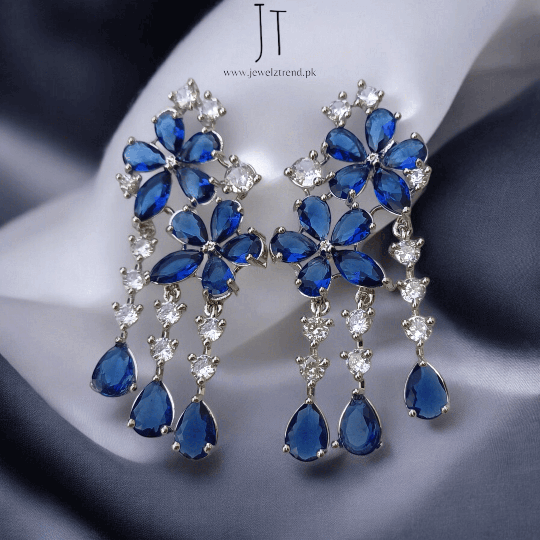 Blooming Elegance: Dangling Flower Earrings