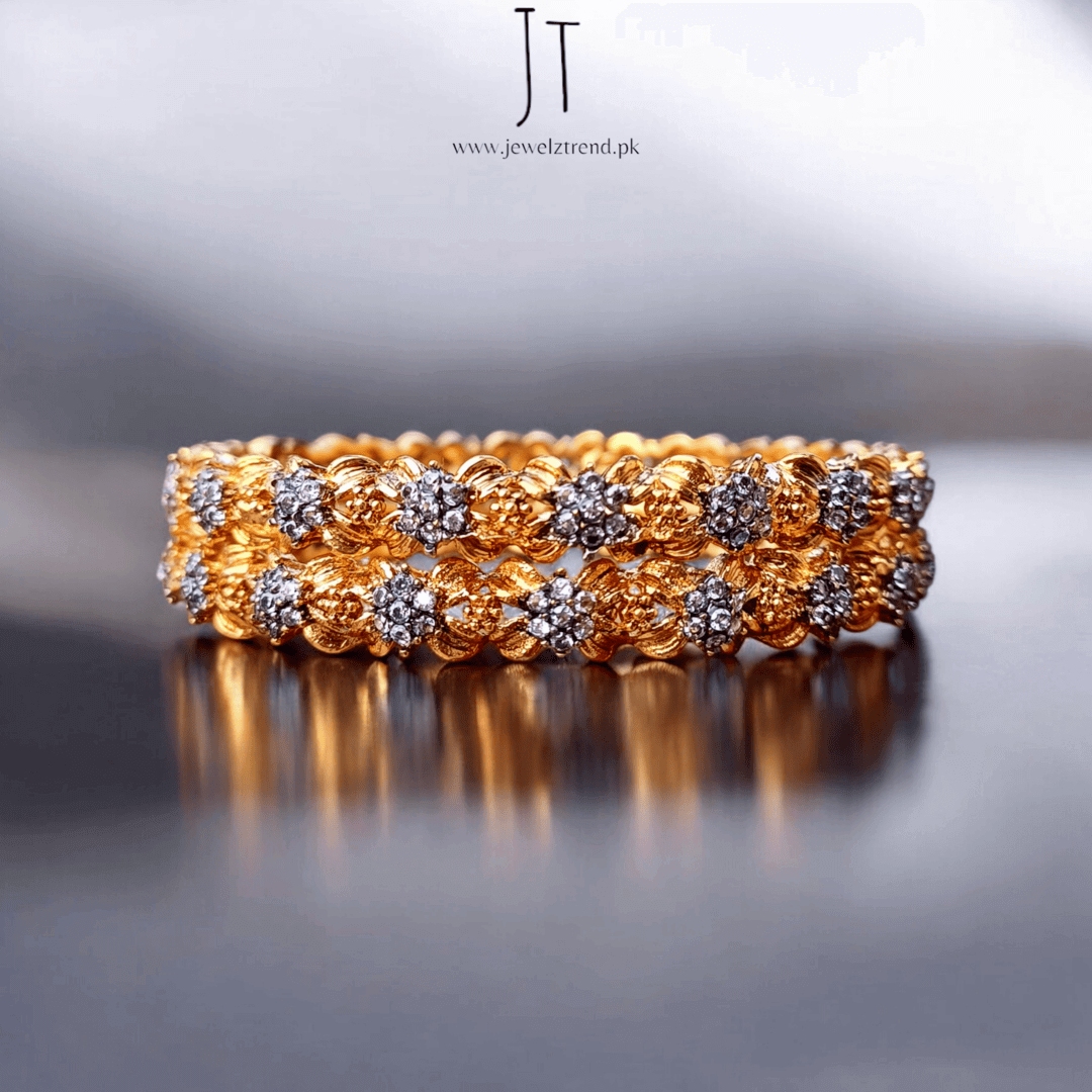 Celestial Charm: Oxidized Shiny Star Bangles
