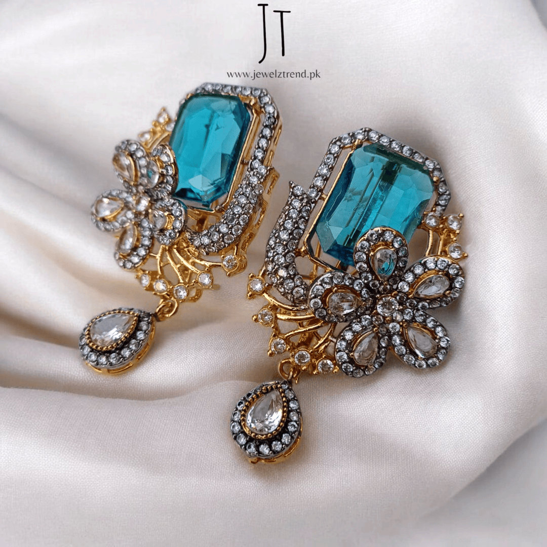 Floral Gem Majesty: Designer Jewelry