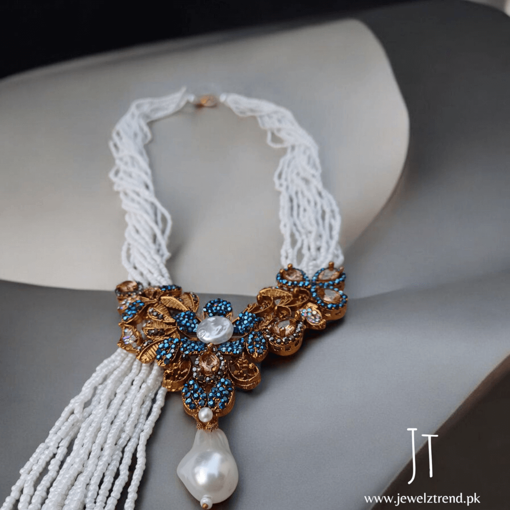 Signature Turkish Long Mala Set (Blue)