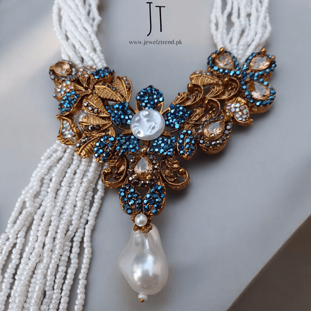 Signature Turkish Long Mala Set (Blue)