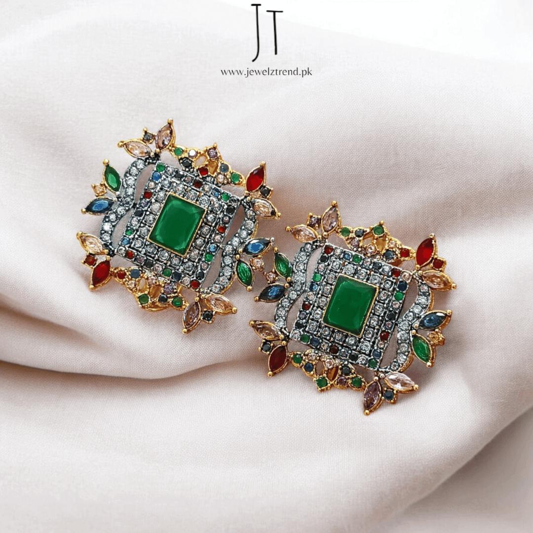 Bold Square Statement Earrings