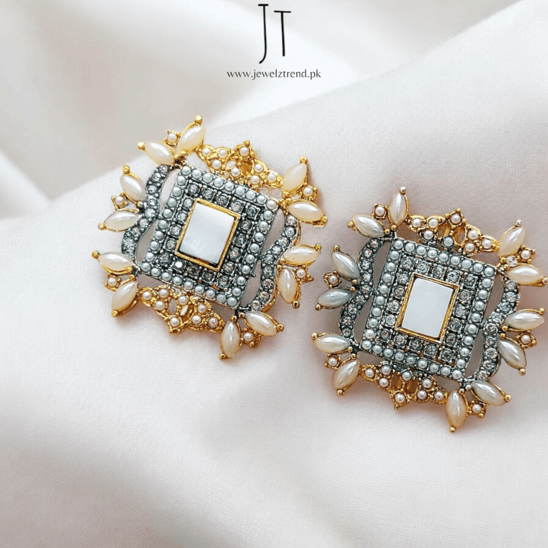 Bold Square Statement Earrings