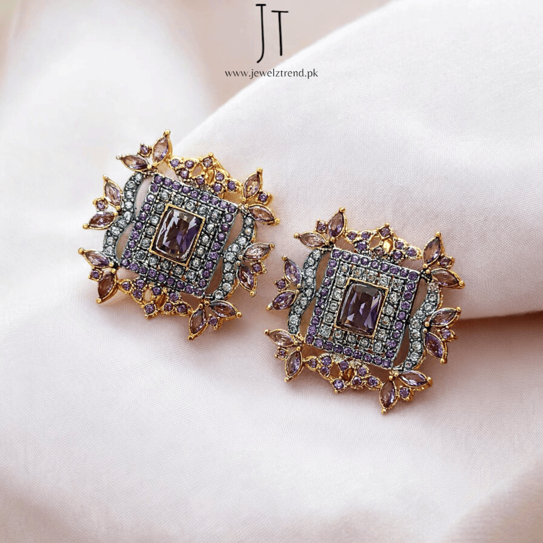Bold Square Statement Earrings