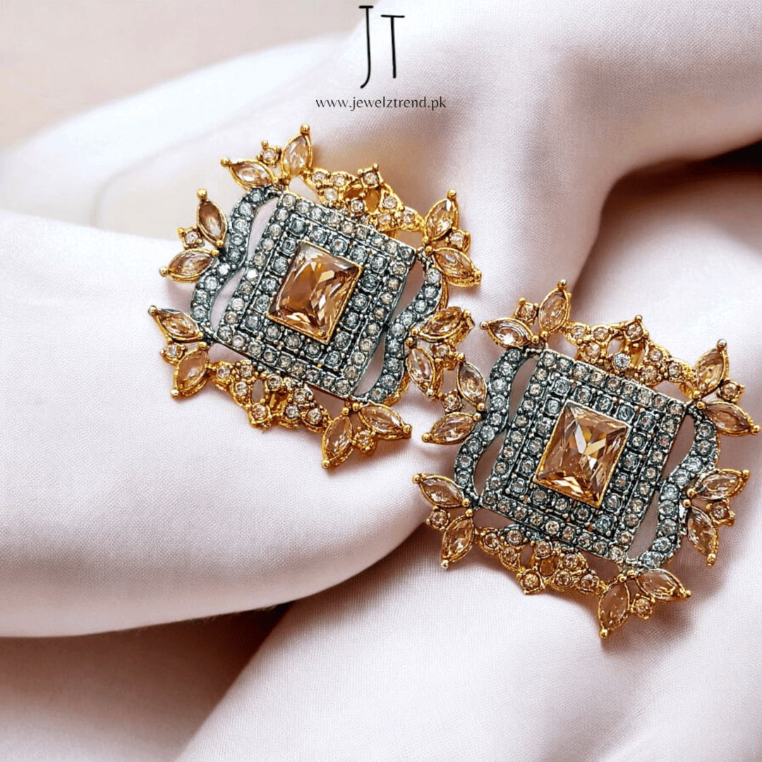 Bold Square Statement Earrings