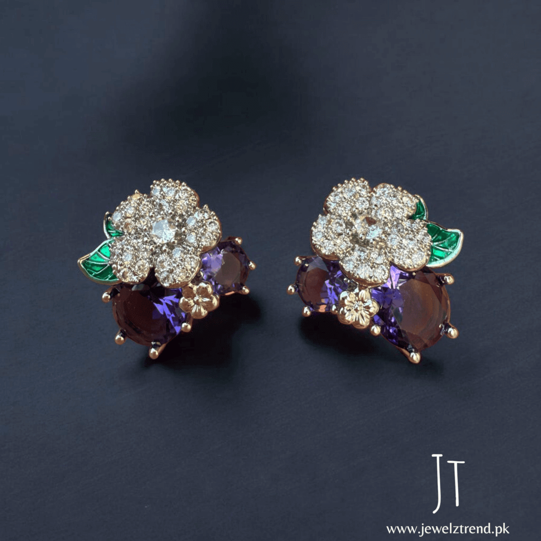 Delicate Bloom: 925 Silver Floral Tops