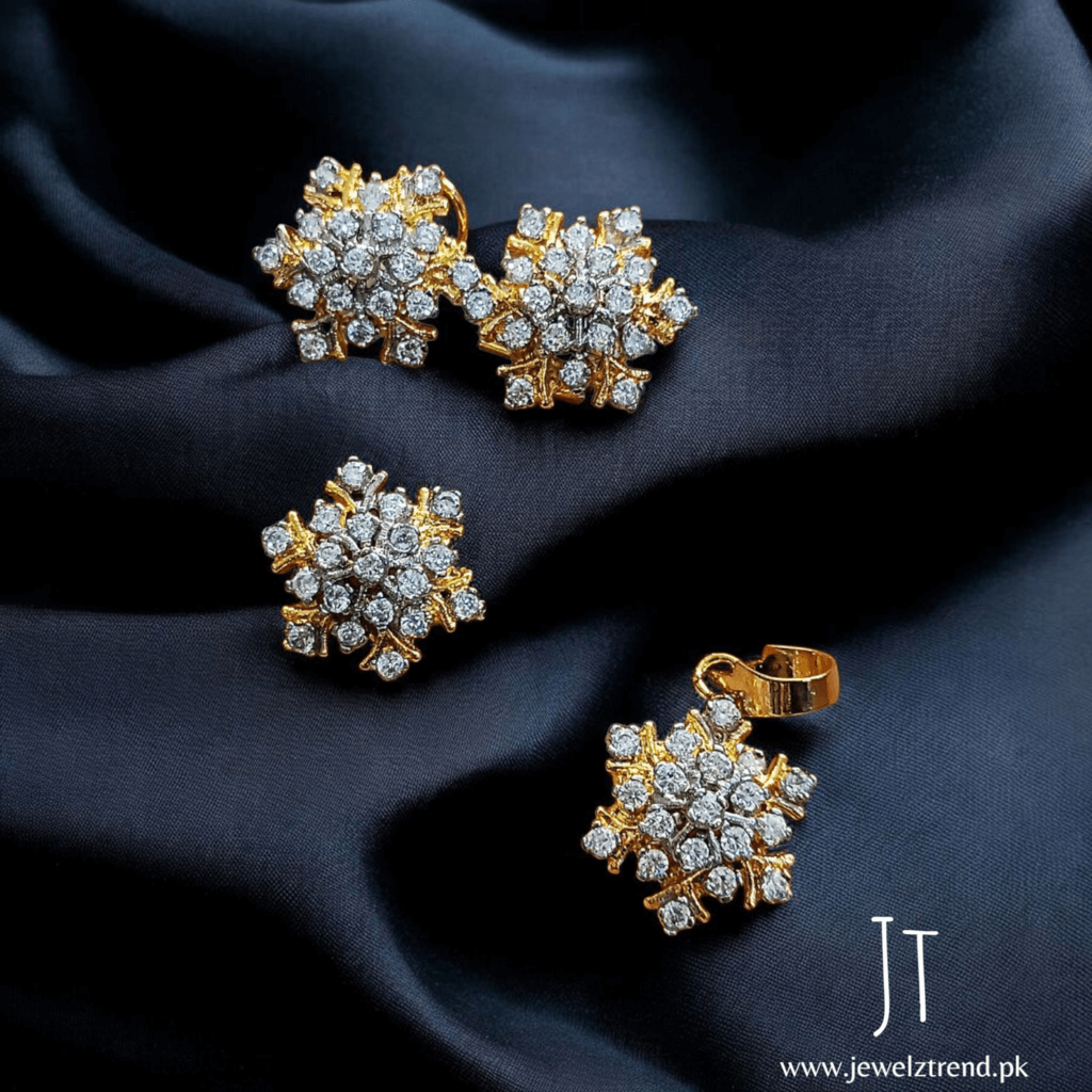Diamond Cut Locket Set 1051