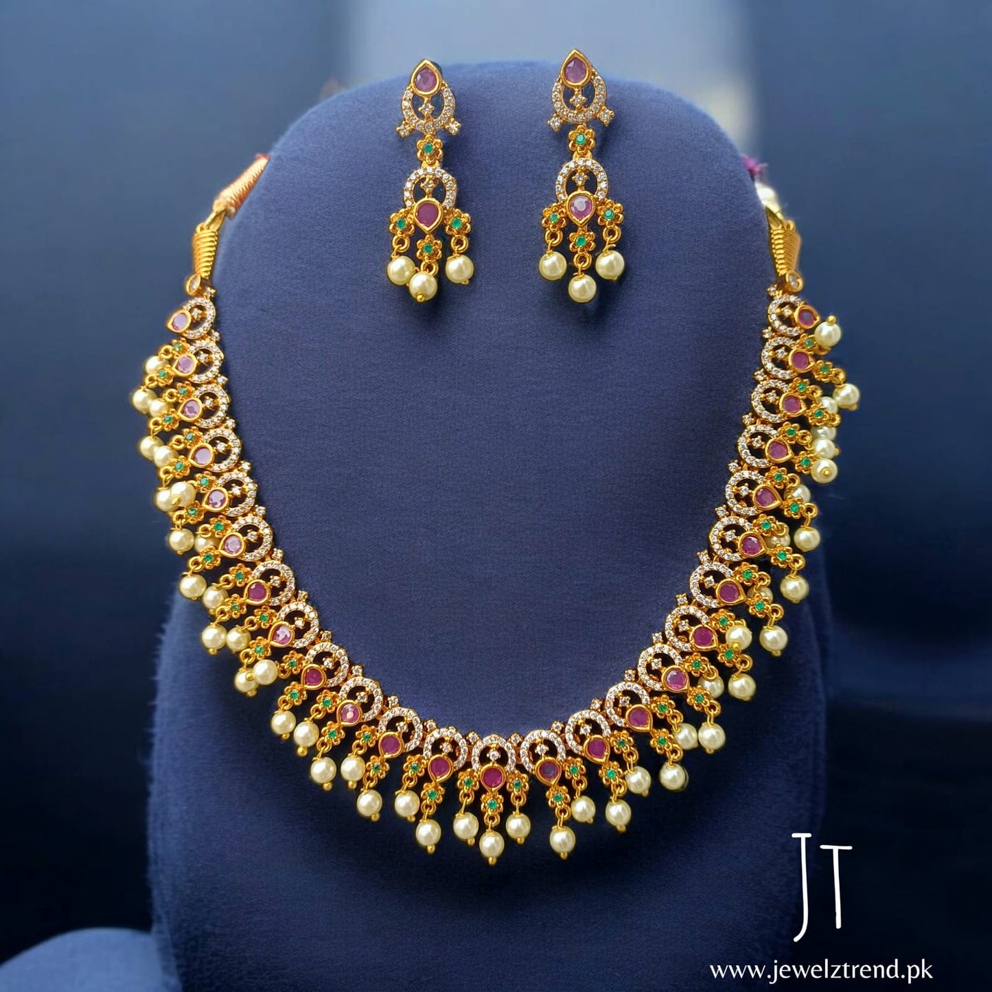 Noor e Taj: Mala & Necklace Set