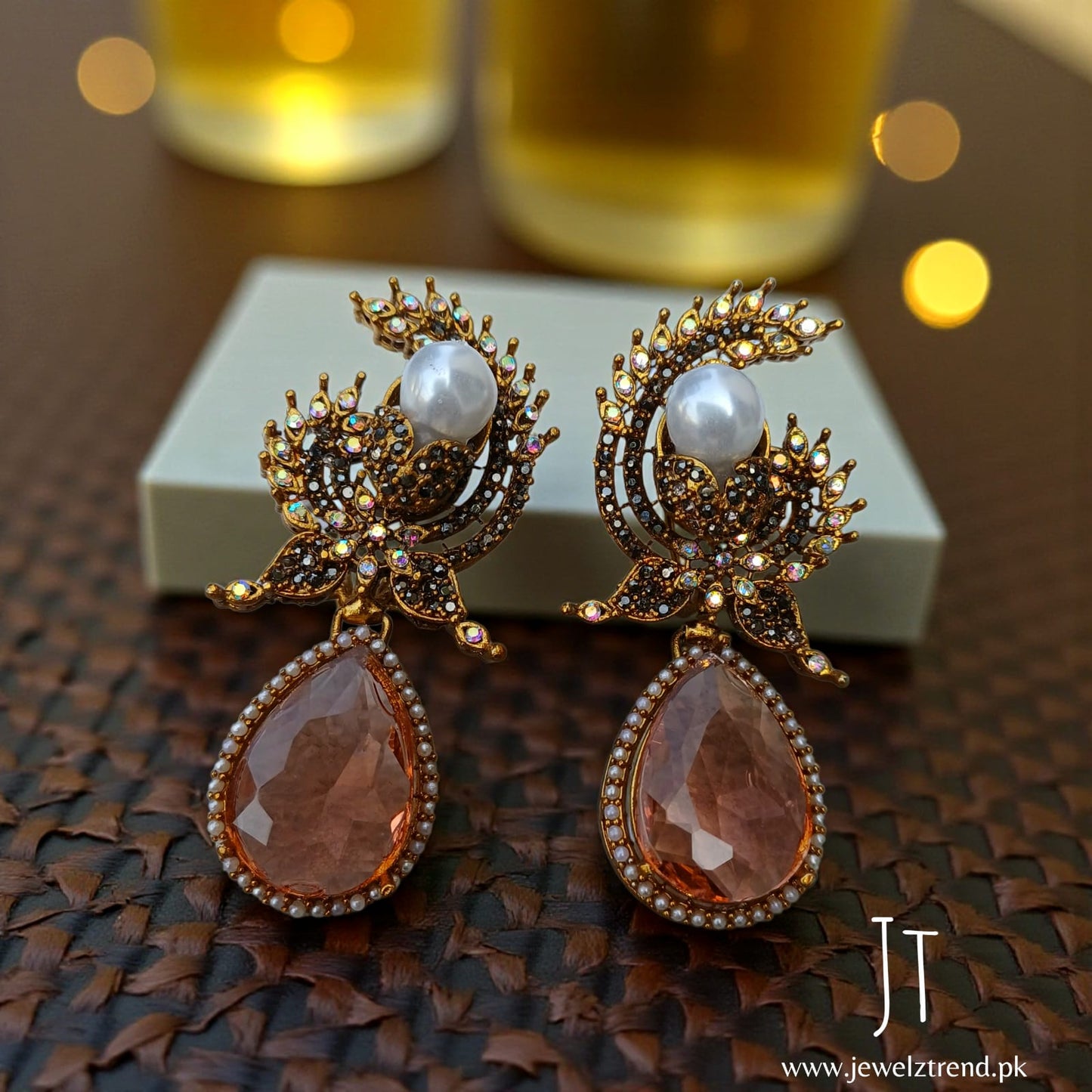 Gold Crescent: Turkish Earrings