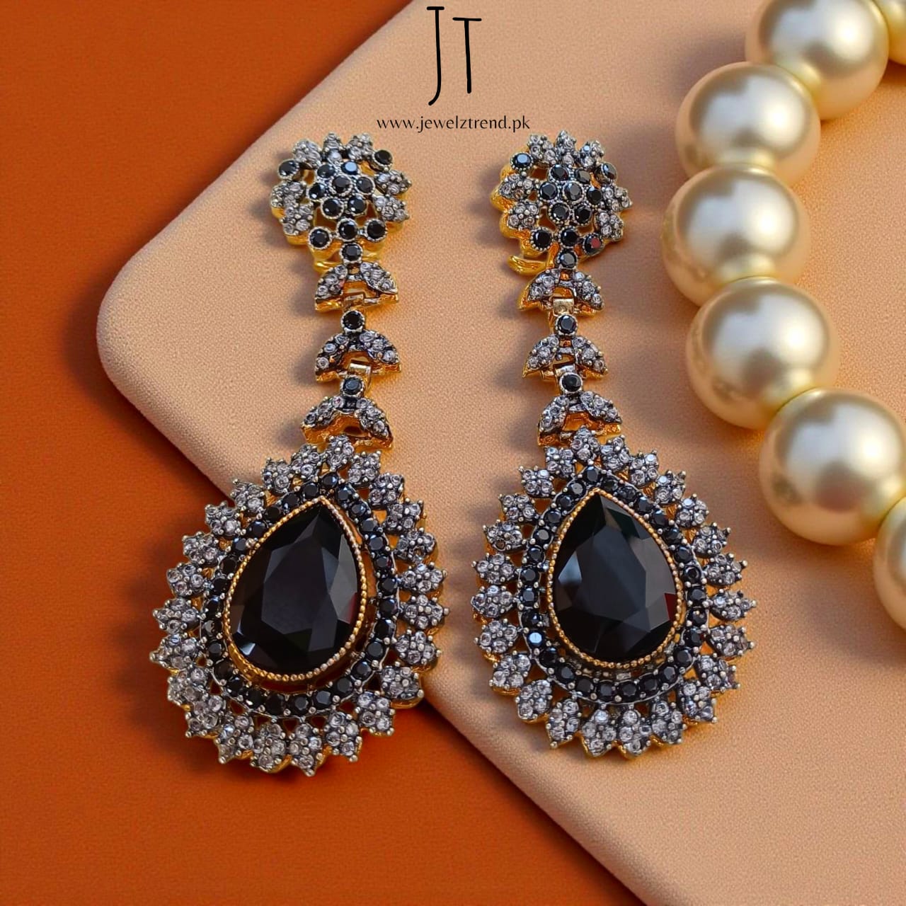 Luxury Gleam: Long Earrings