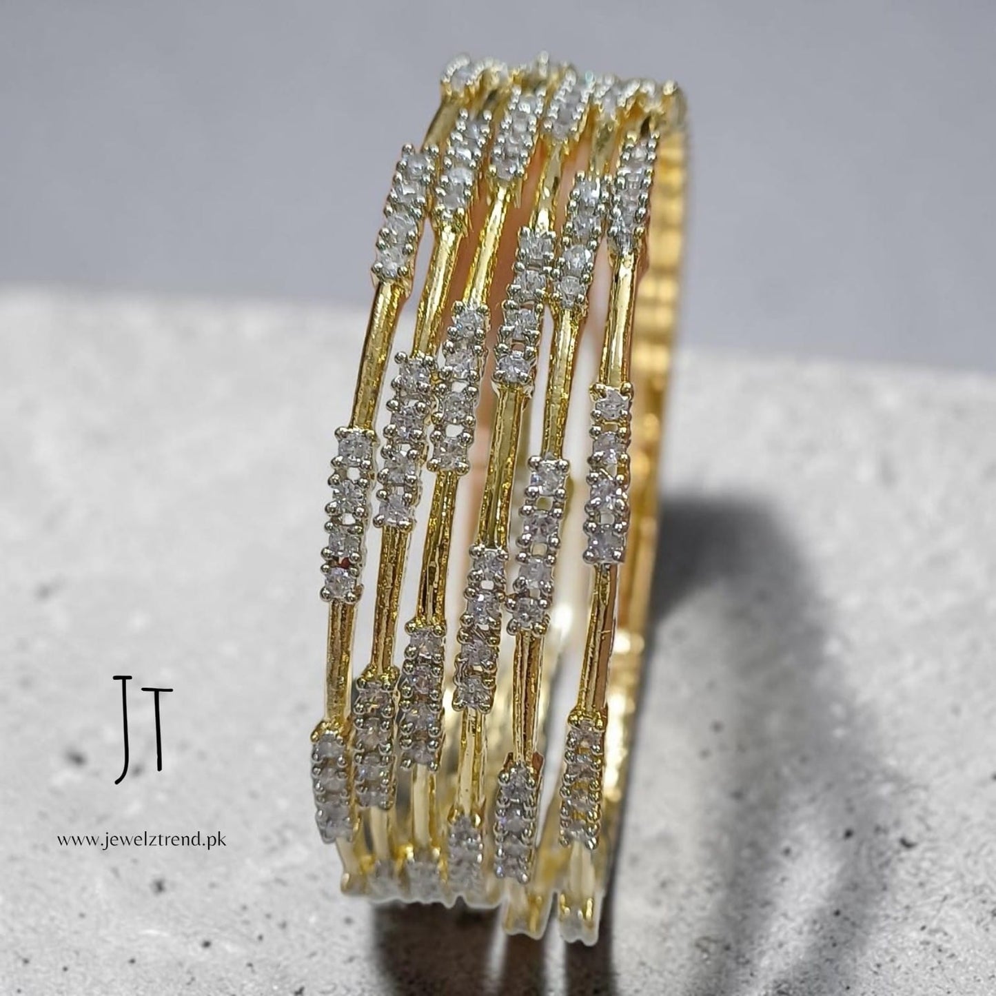 1 Carat Bangles: AD Stones