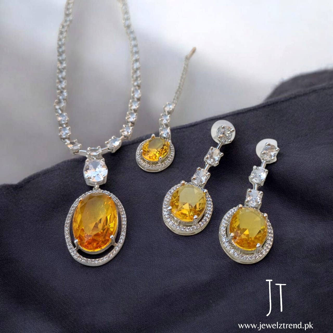 Sunshine Treat: Yellow Doublet Mala Set