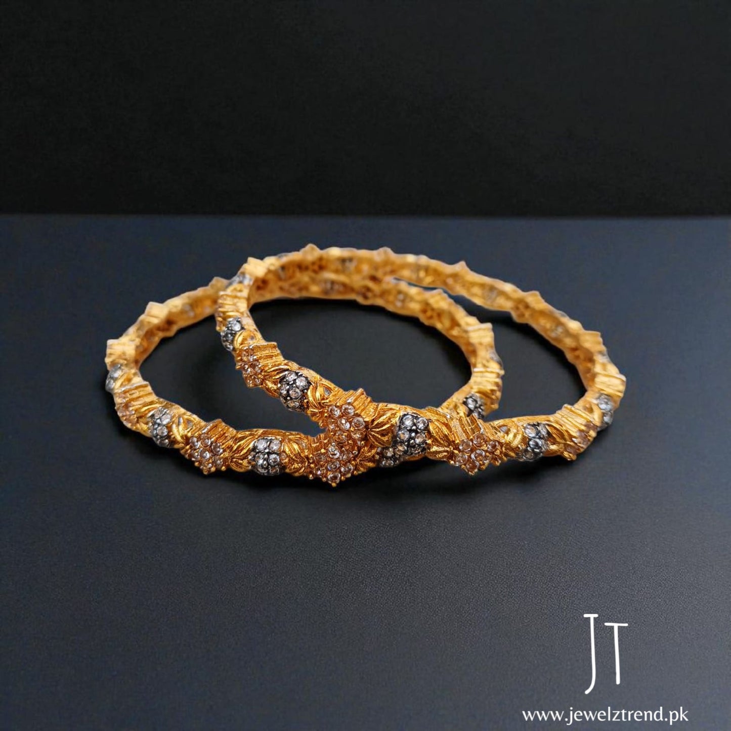 Noor Gold Zircon Bangles