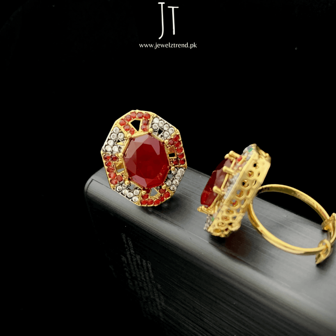 Angular Charm Rings