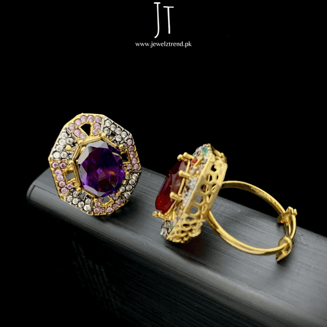 Angular Charm Rings