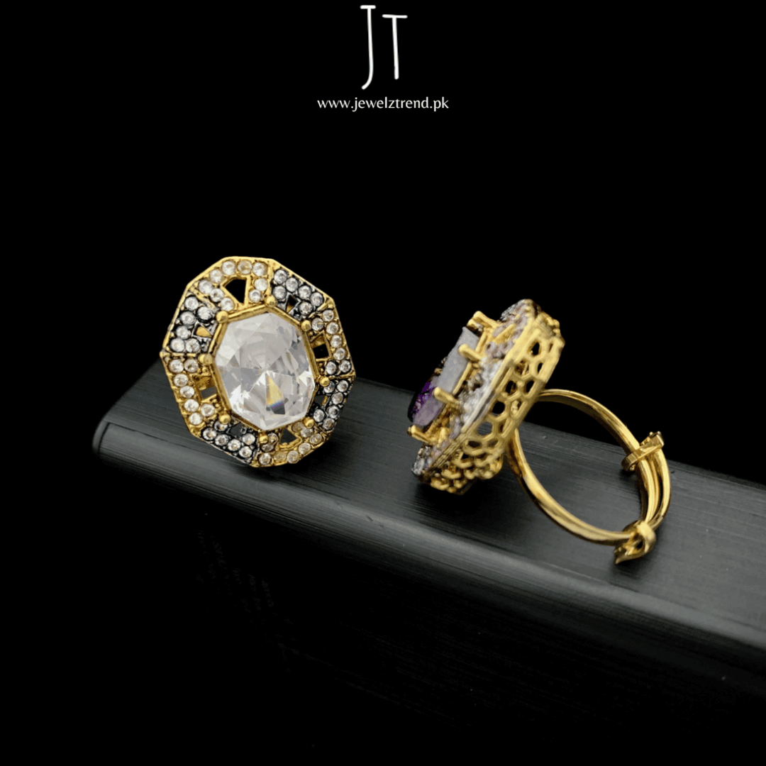 Angular Charm Rings