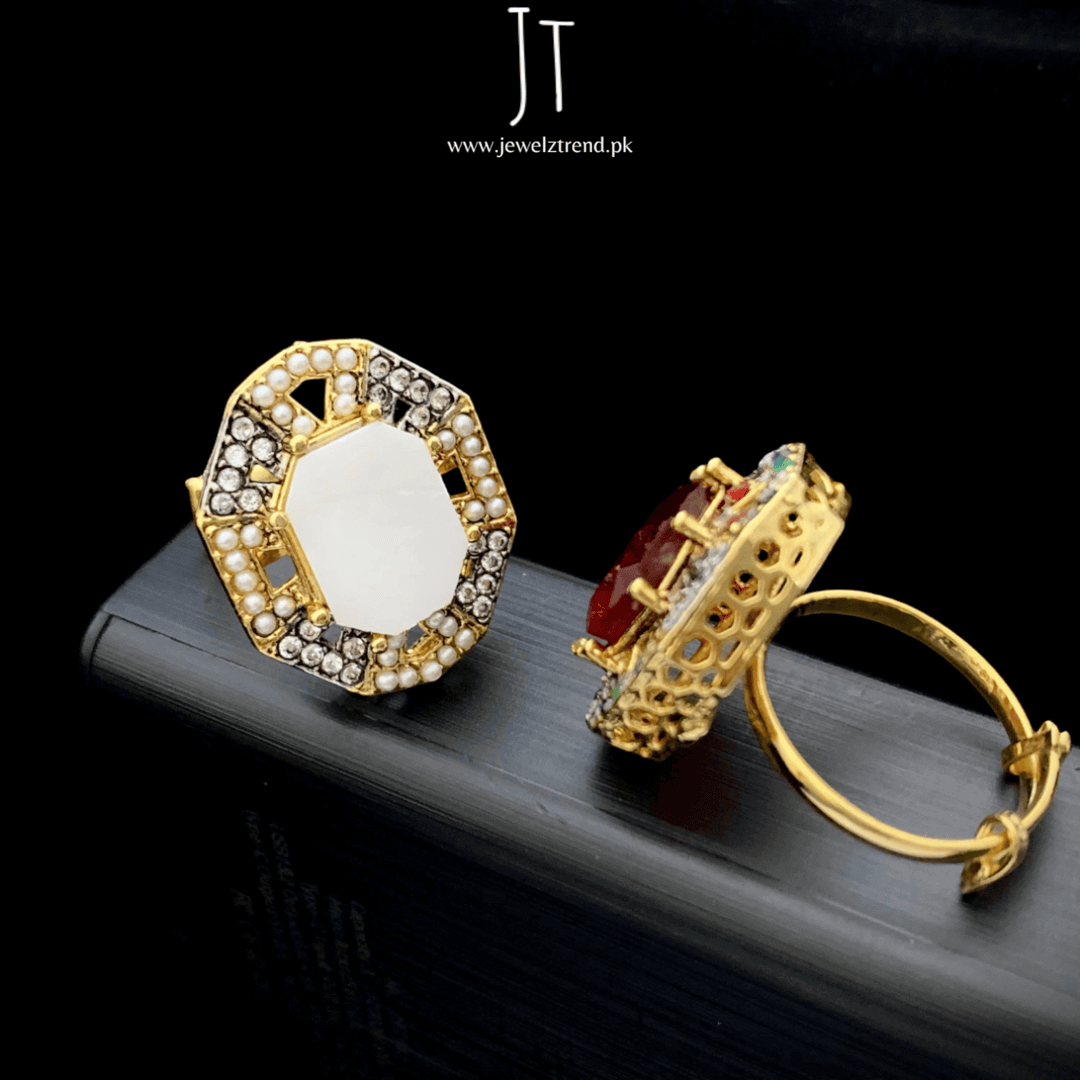 Angular Charm Rings