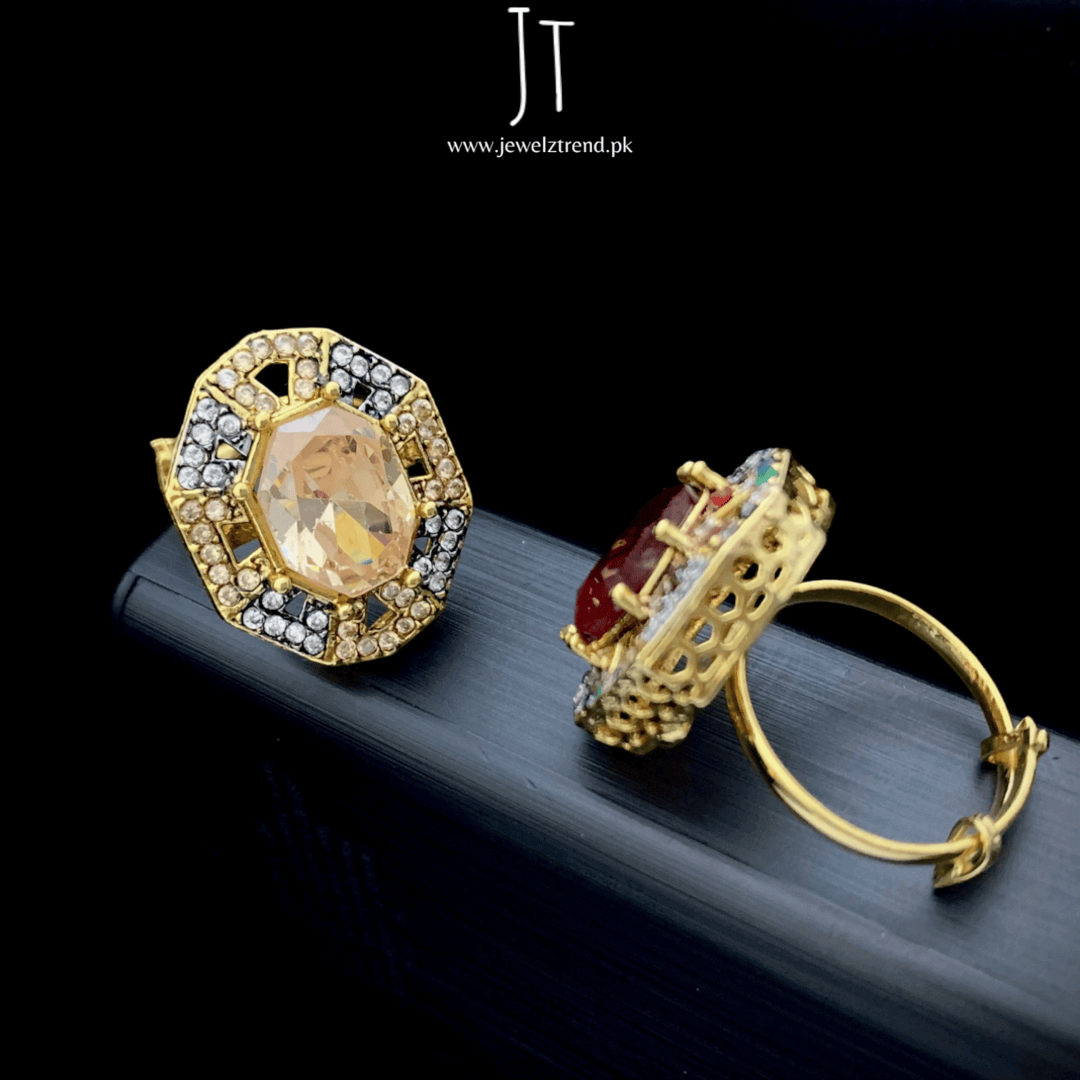 Angular Charm Rings
