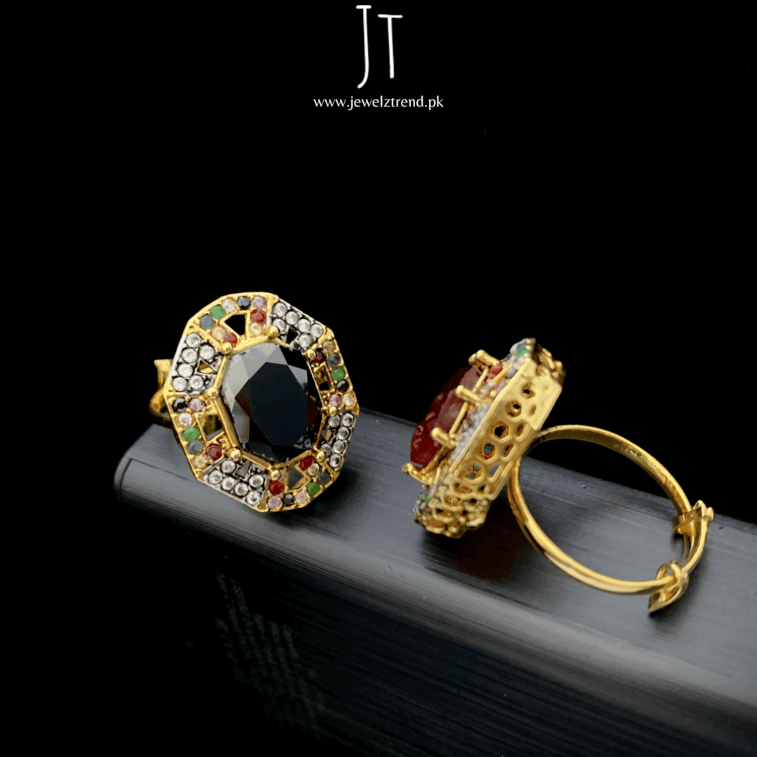 Angular Charm Rings