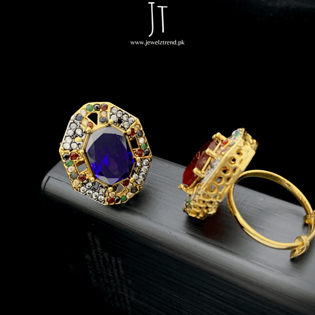 Angular Charm Rings