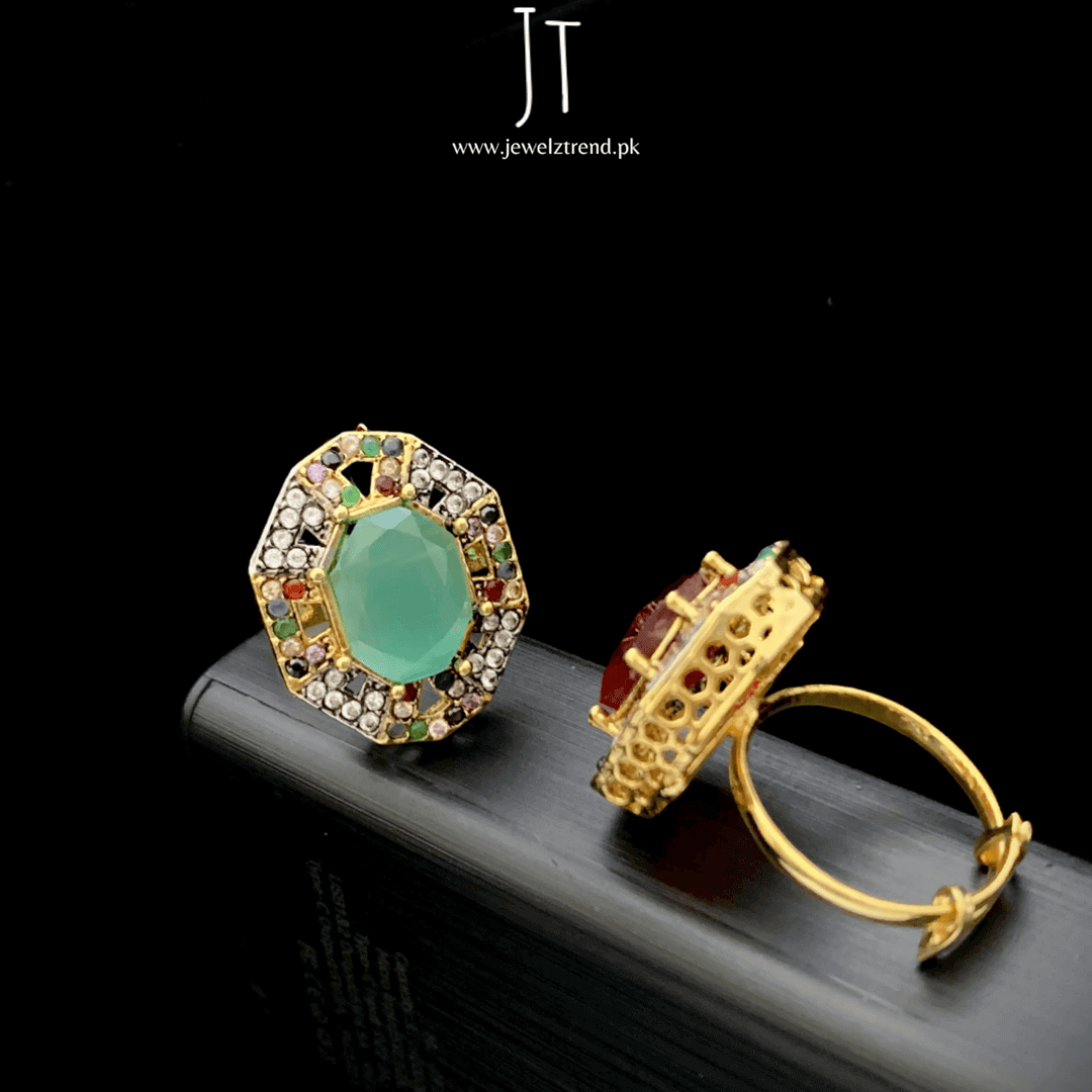 Angular Charm Rings