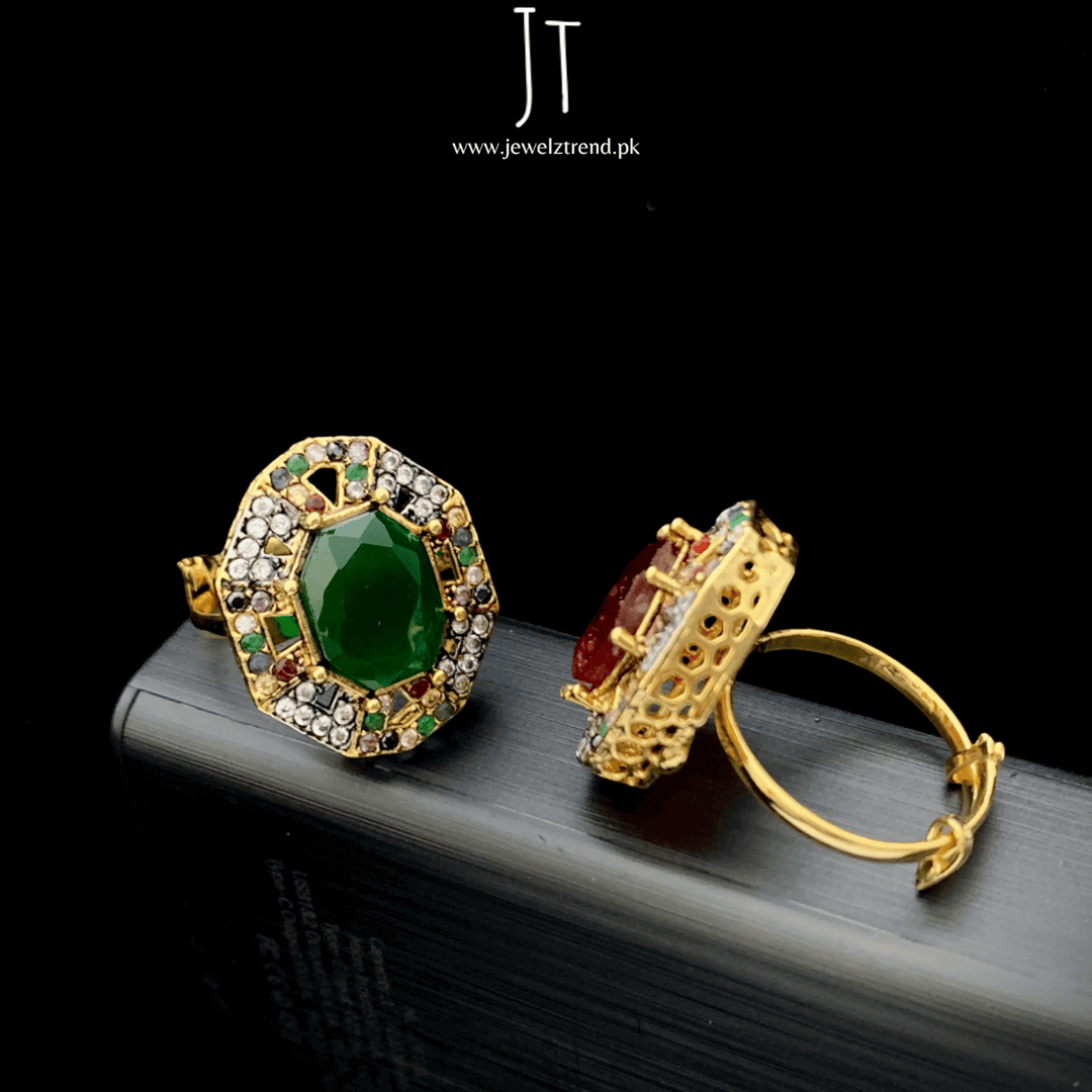Angular Charm Rings