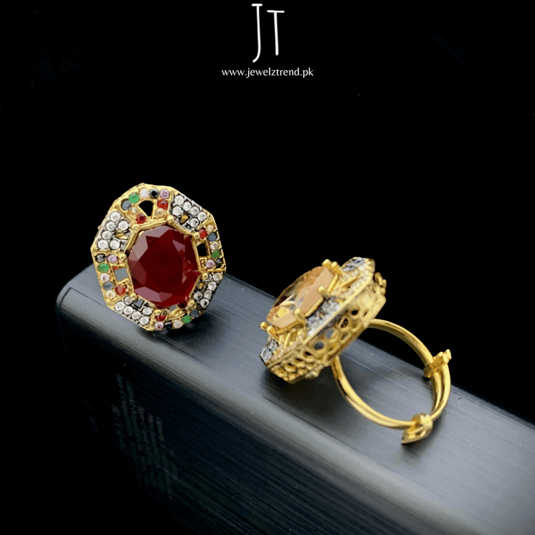 Angular Charm Rings