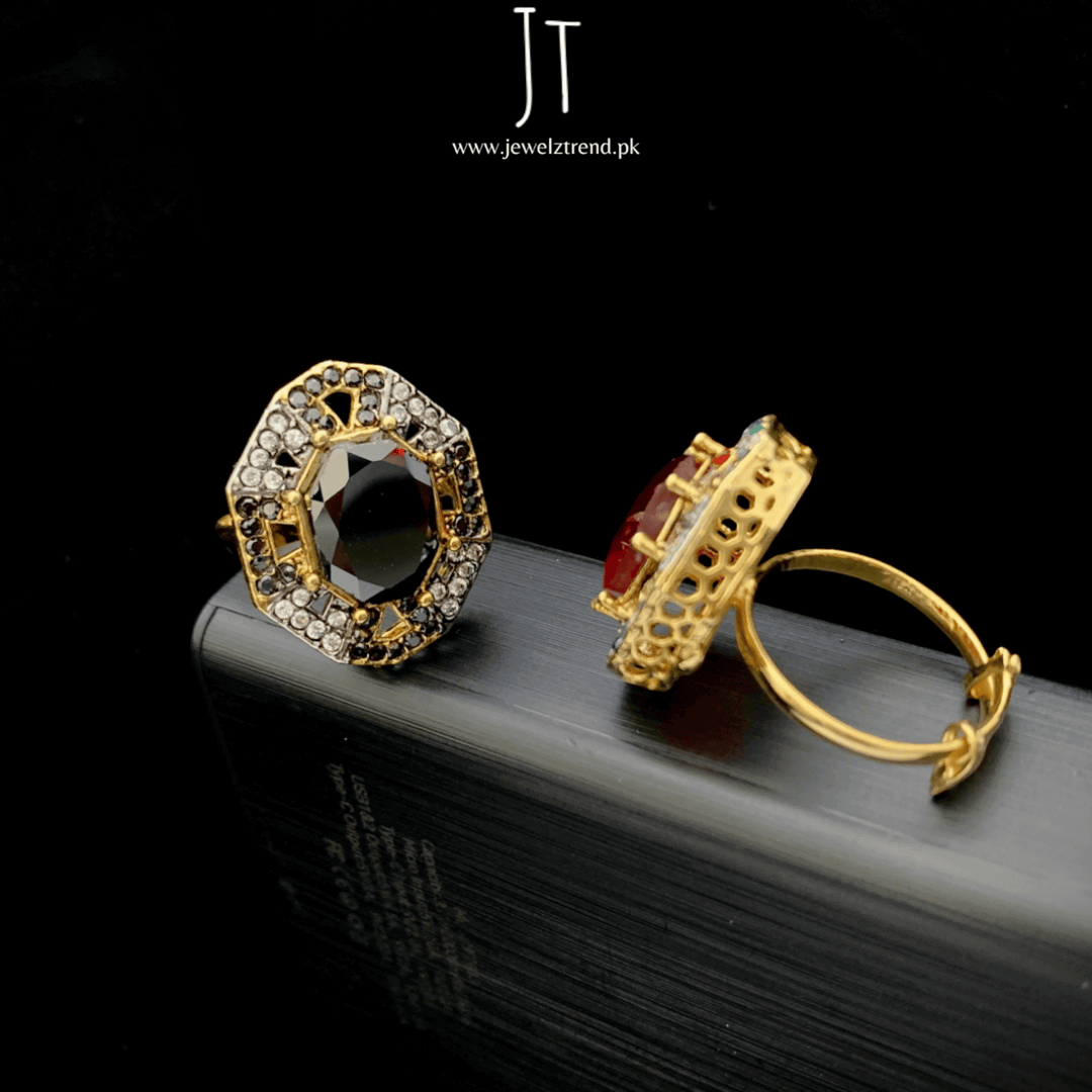 Angular Charm Rings