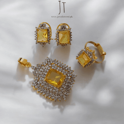 Luminous Grace Zirconia Locket Set