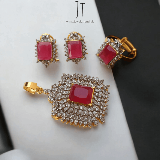 Luminous Grace Zirconia Locket Set