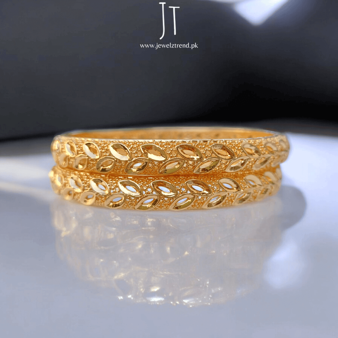 Golden Leaves: Aesthetic Bangles