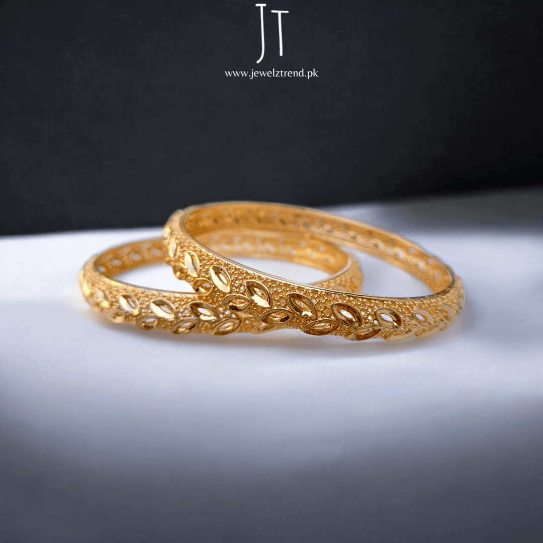 Golden Leaves: Aesthetic Bangles