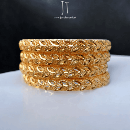 Golden Leaves: Aesthetic Bangles