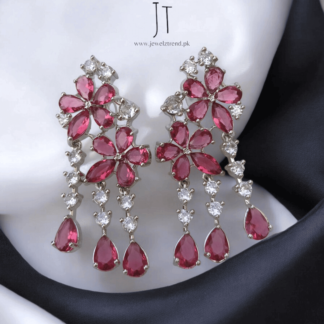 Blooming Elegance: Dangling Flower Earrings