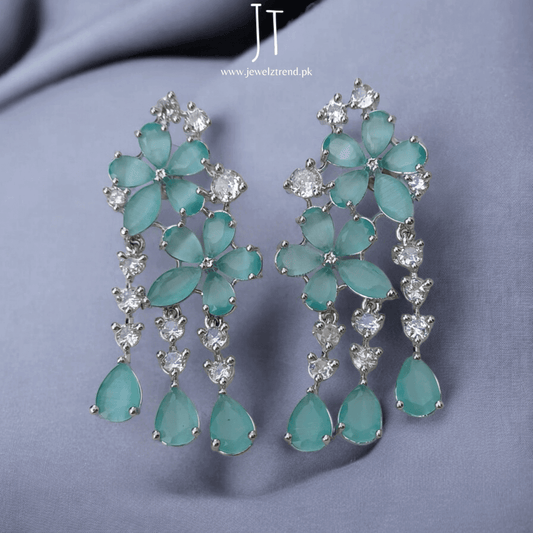Blooming Elegance: Dangling Flower Earrings