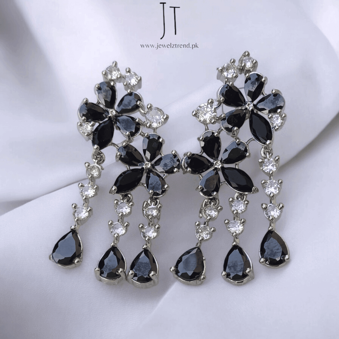 Blooming Elegance: Dangling Flower Earrings